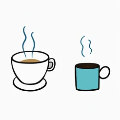 Free book club clipart of two coffee cups